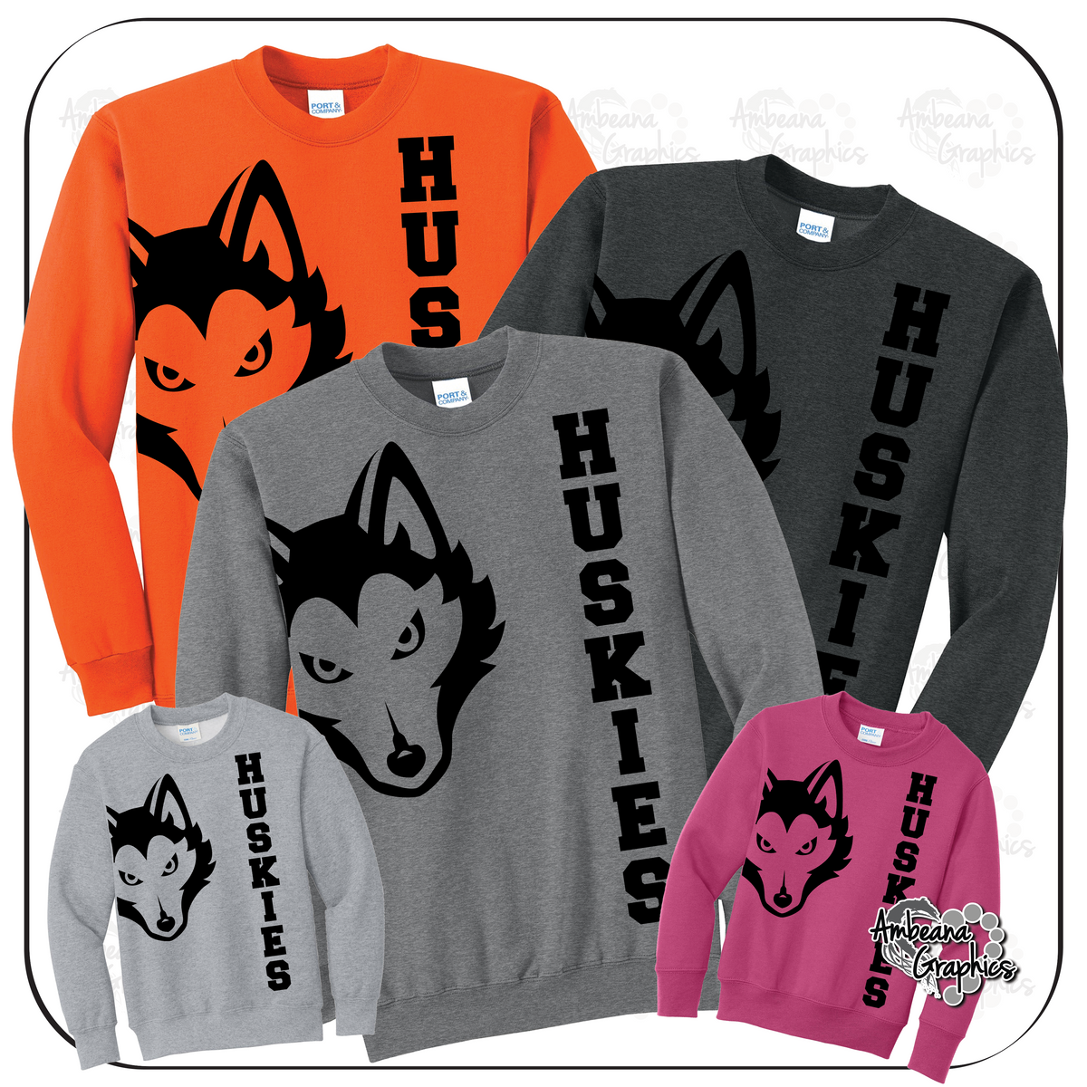 Oversized Print - Huskies