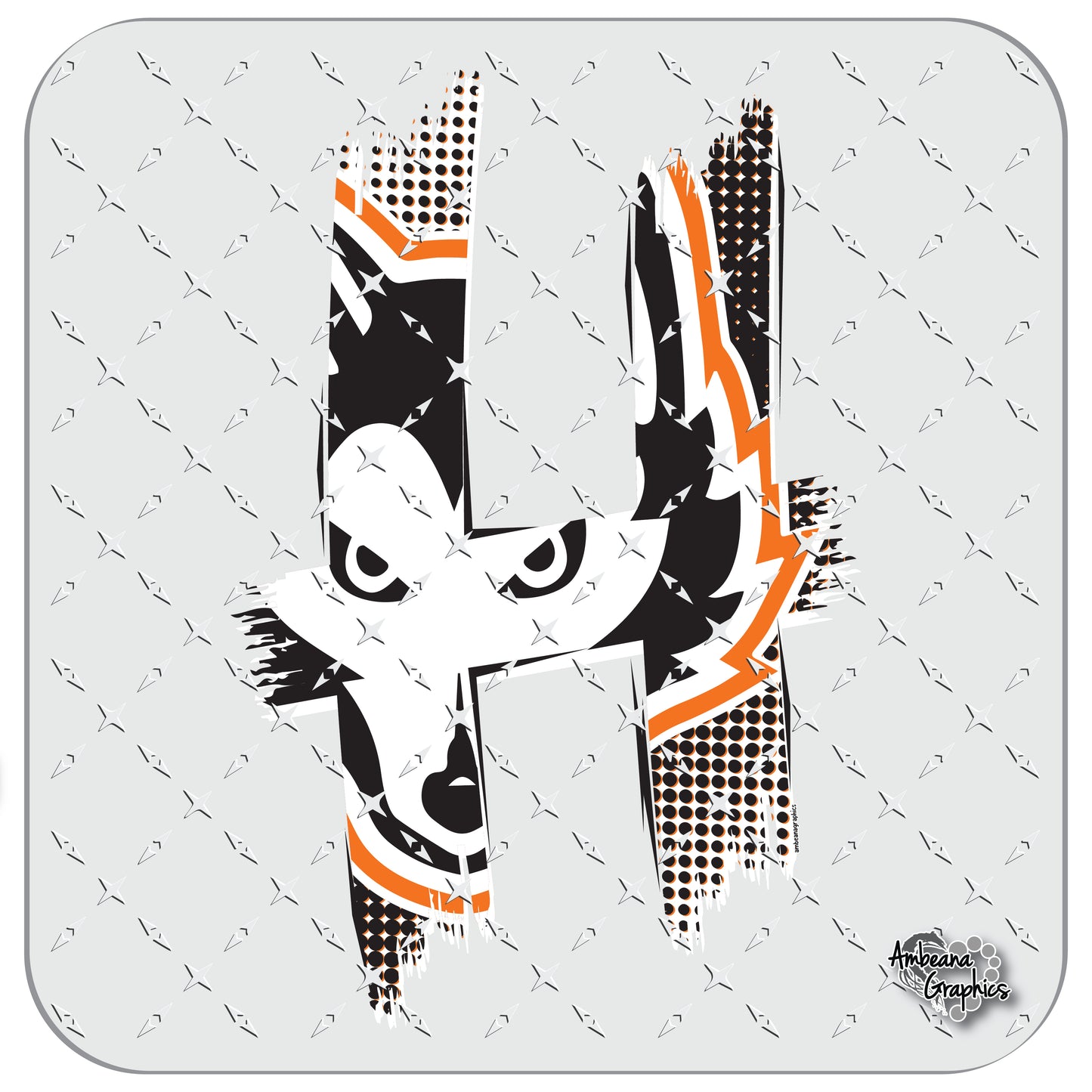 Harlem Huskie H Paintbrush