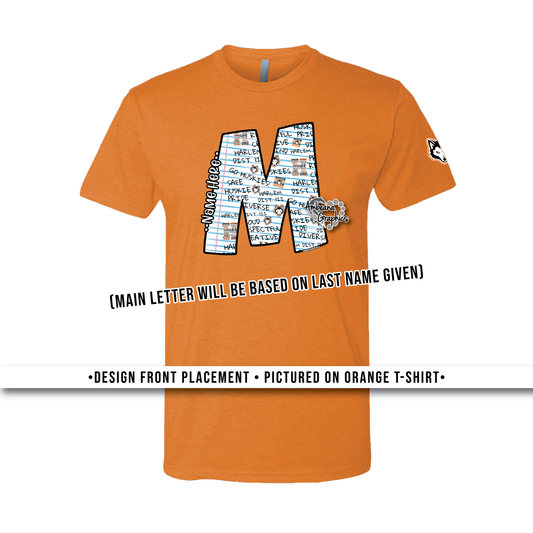 Notebook Paper Monogram