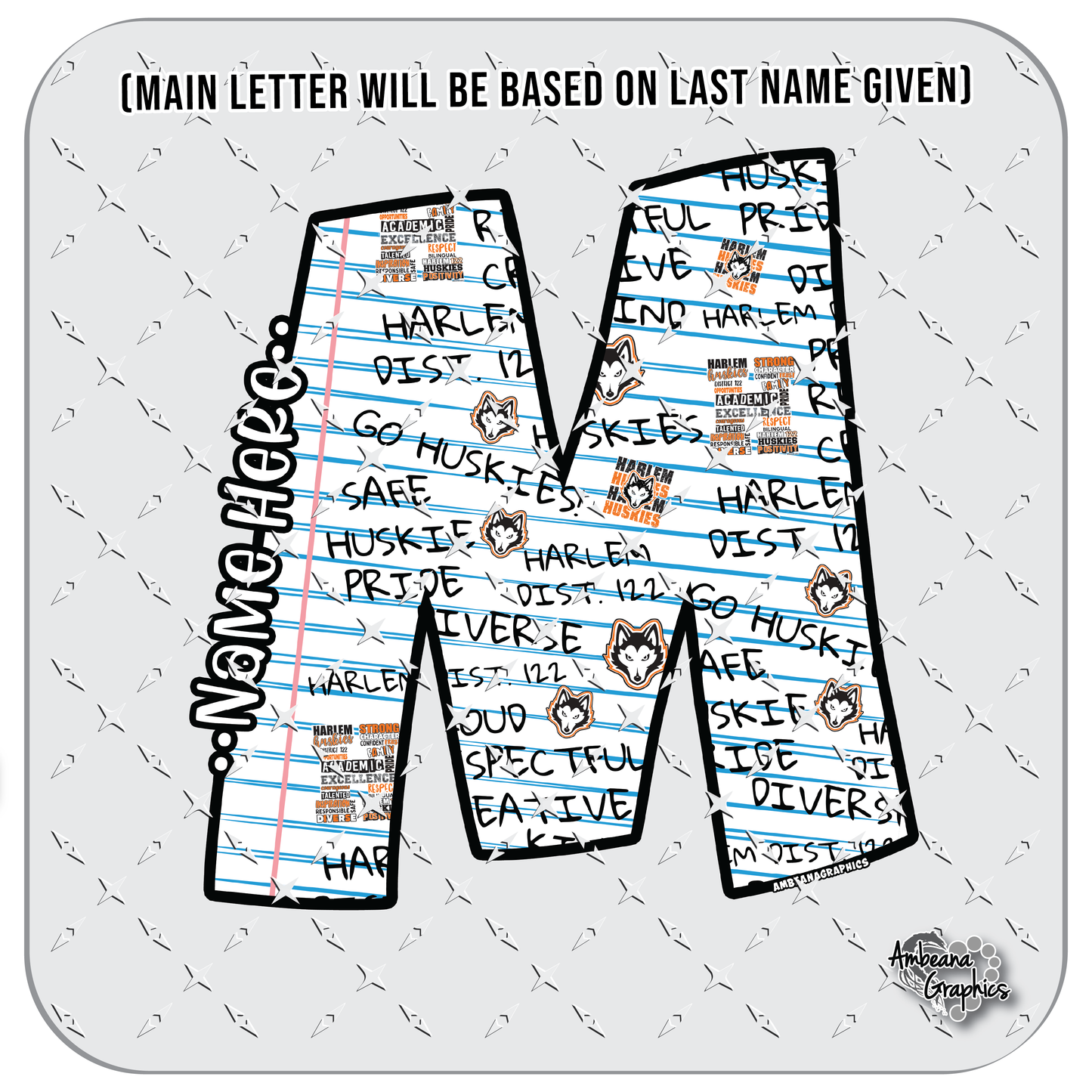 Notebook Paper Monogram