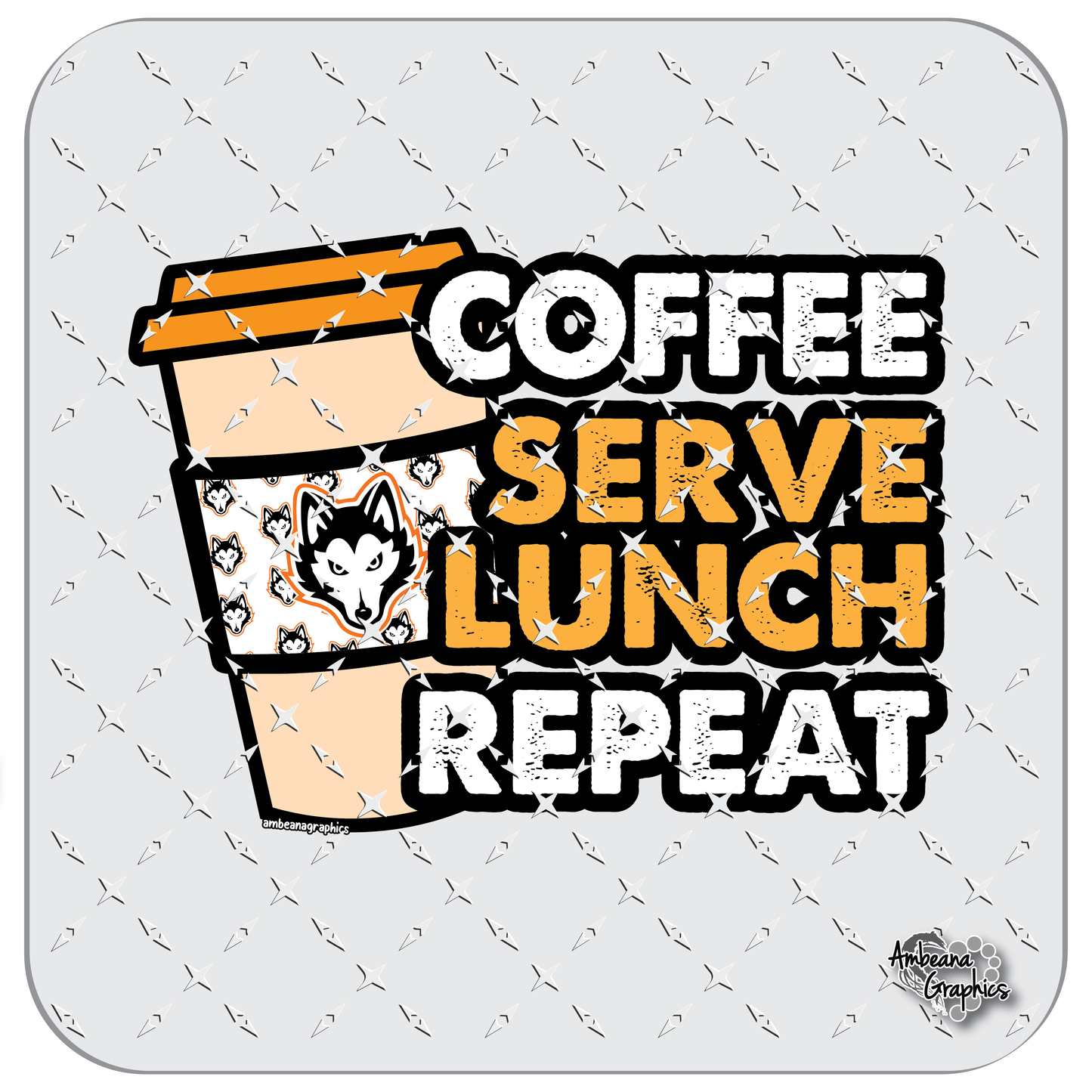 Coffee Serve Lunch Repeat