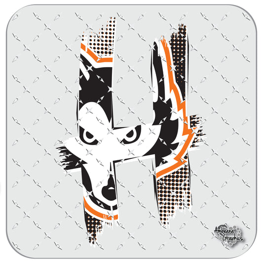 Harlem Huskie H Paintbrush