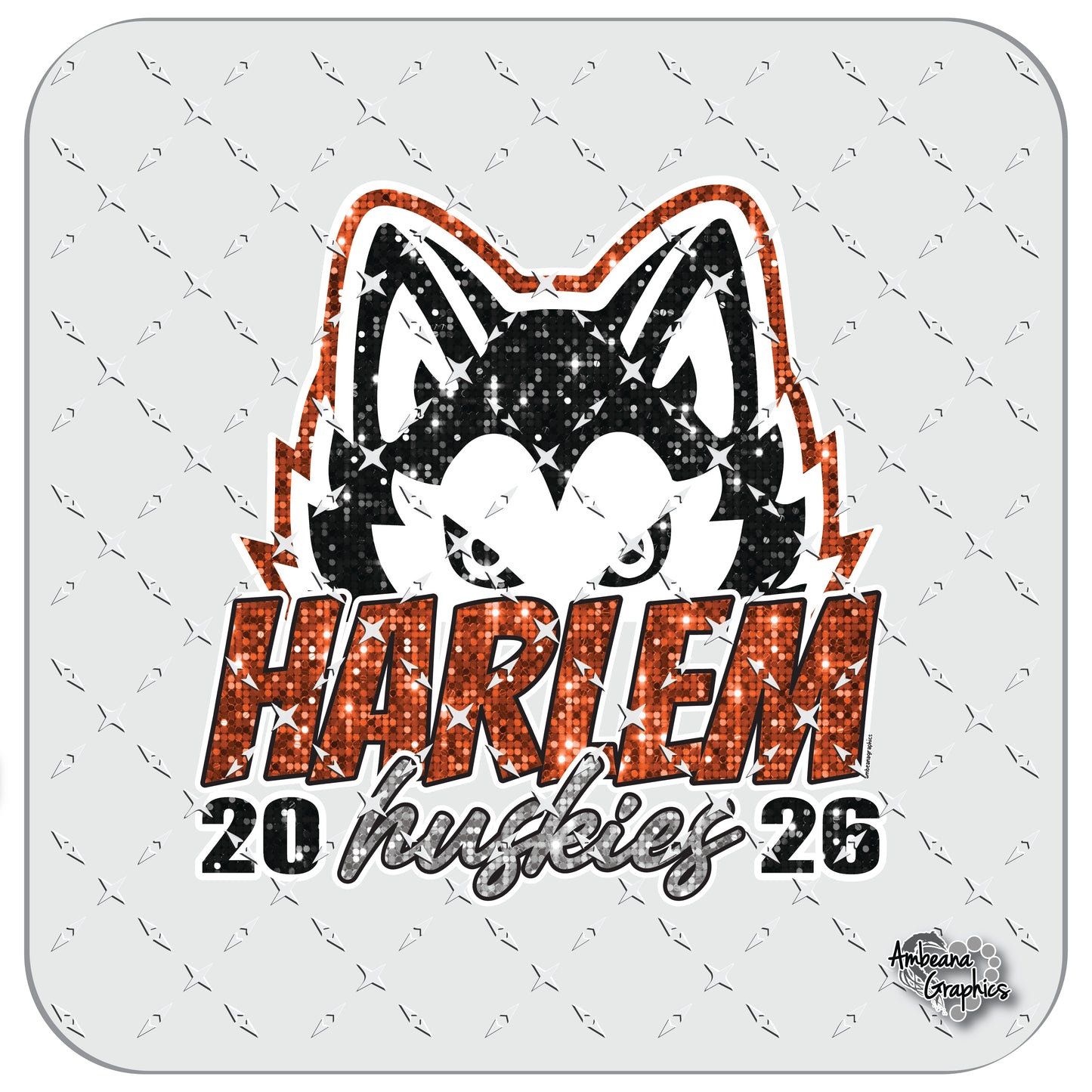 Harlem Huskies 2026 Faux Sequins