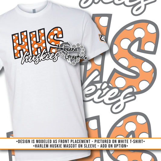 HHS Huskies Polka Dot