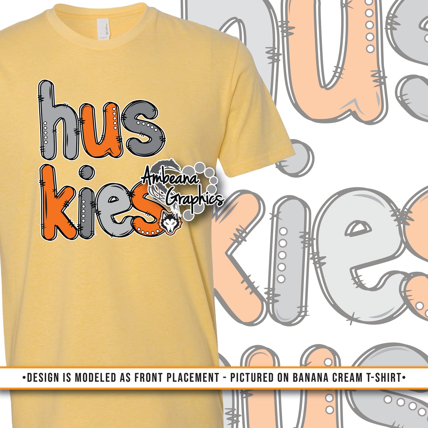 Huskies Doodle Font