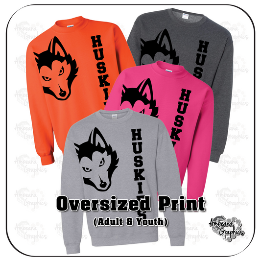 Oversized Print - Huskies