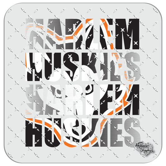 Harlem Huskies Faded Stack