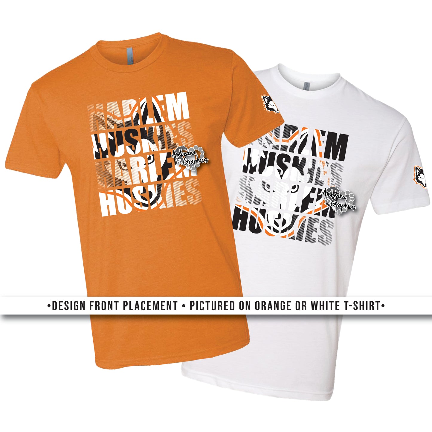 Harlem Huskies Faded Stack
