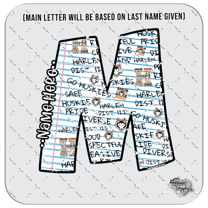Notebook Paper Monogram