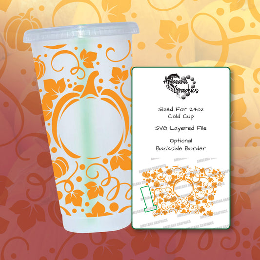 Starbucks Cold Cup - Pumpkin Patch