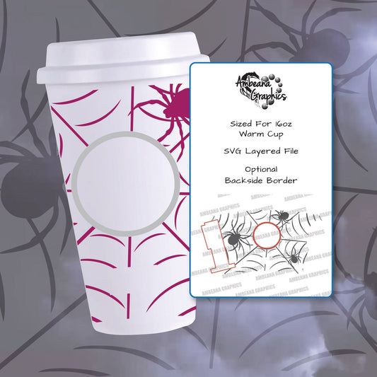 Starbucks Warm/Hot Cup - Spider Web